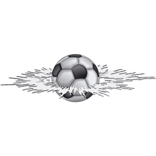 Футбольный мяч (трещина на стекло) (25х8) упак. 10 шт