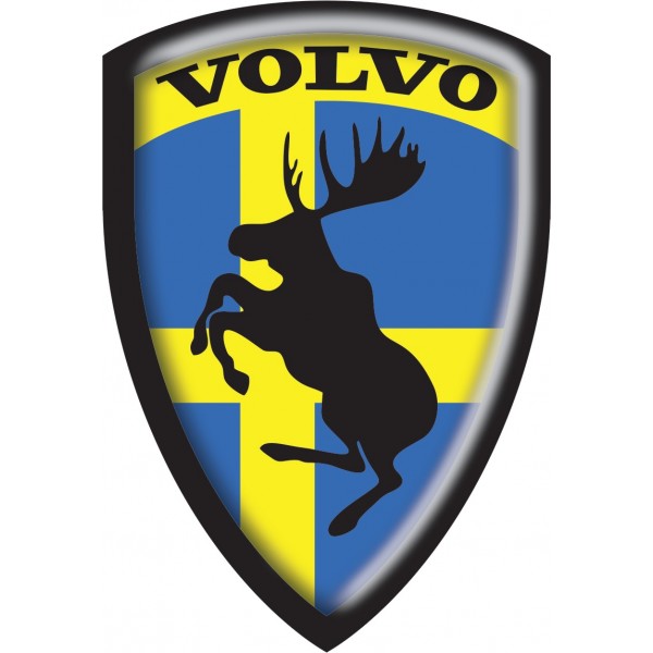  объемная "Volvo" (6,5 х 9,5см)